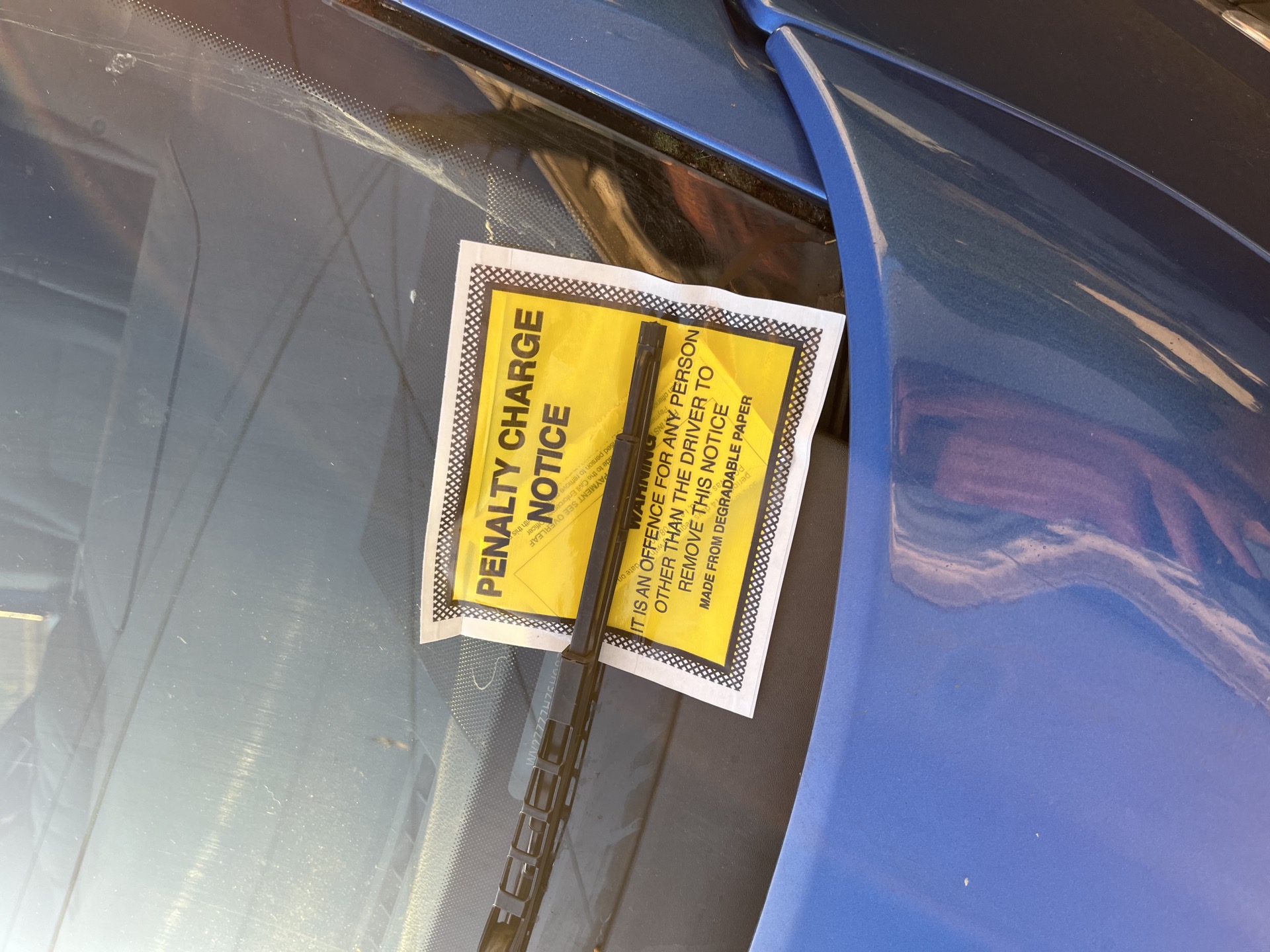 Parking ticket in Brighton