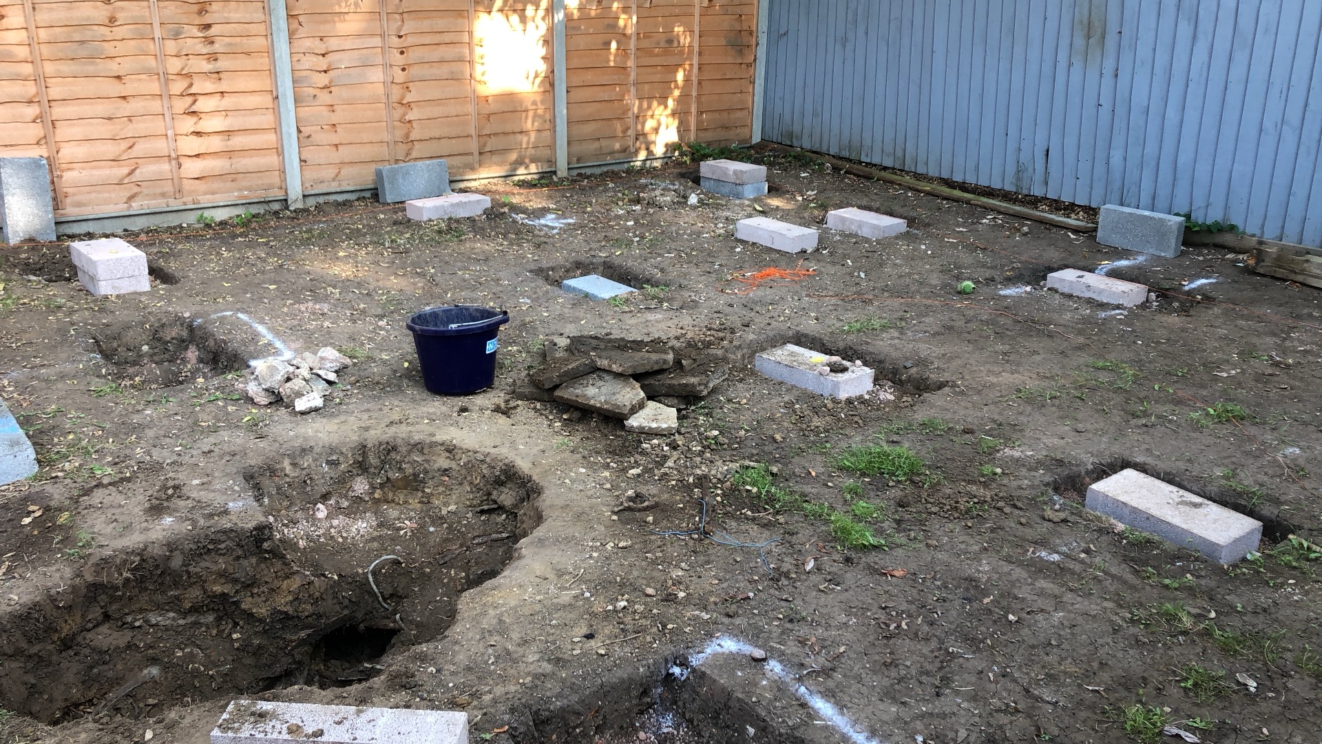 Studio - start of footings